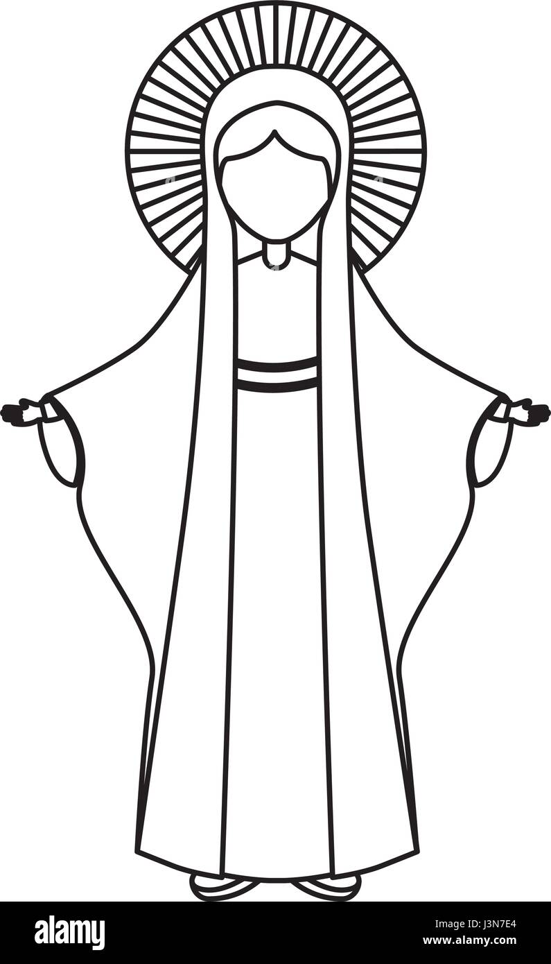 Holy virgin mary icon Stock Vector Image &amp; Art - Alamy