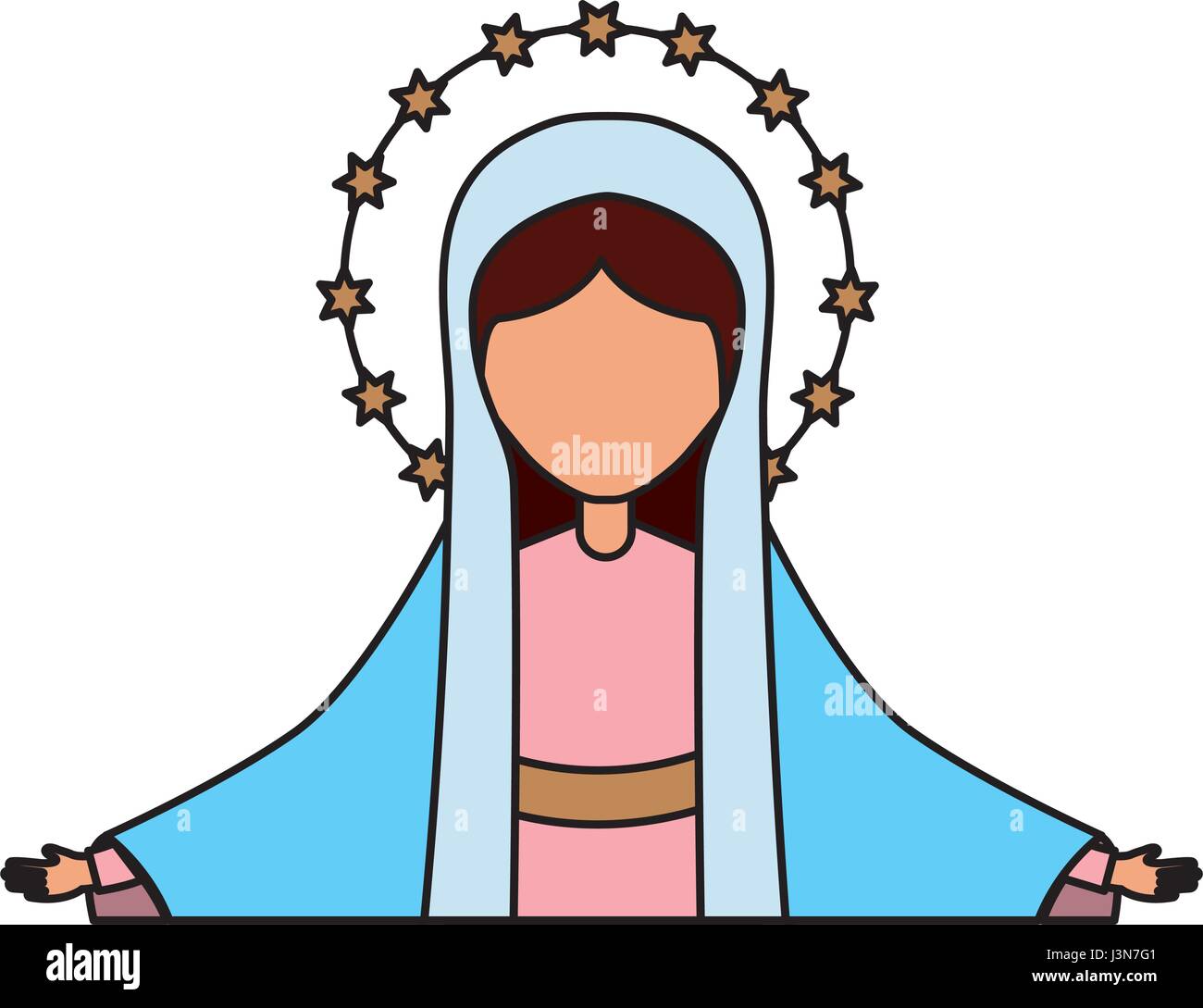Our lady of the sign mary Stock Vector Images - Alamy