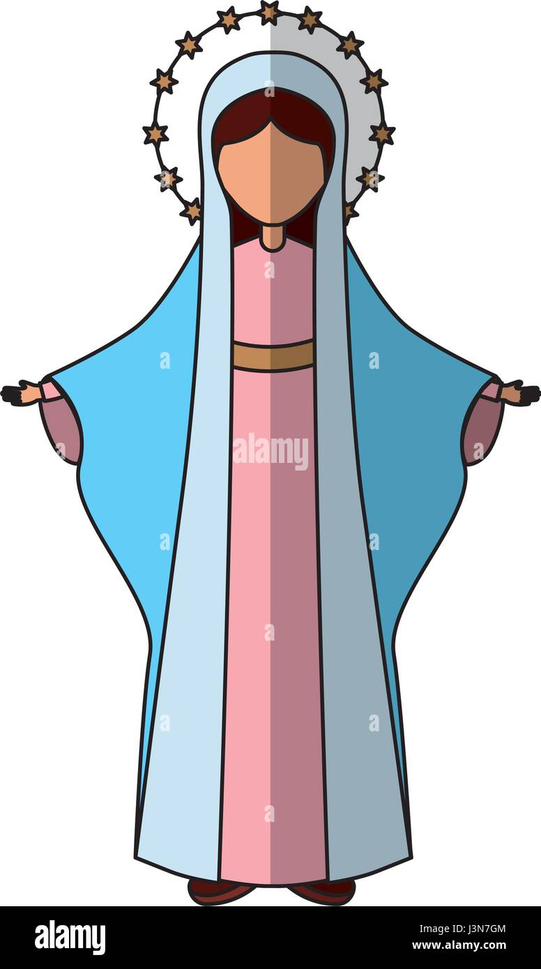 Holy virgin mary icon Stock Vector Image & Art - Alamy