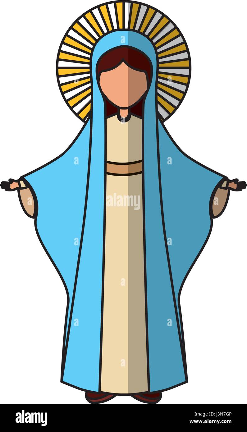 Holy virgin mary icon Stock Vector Image & Art Alamy