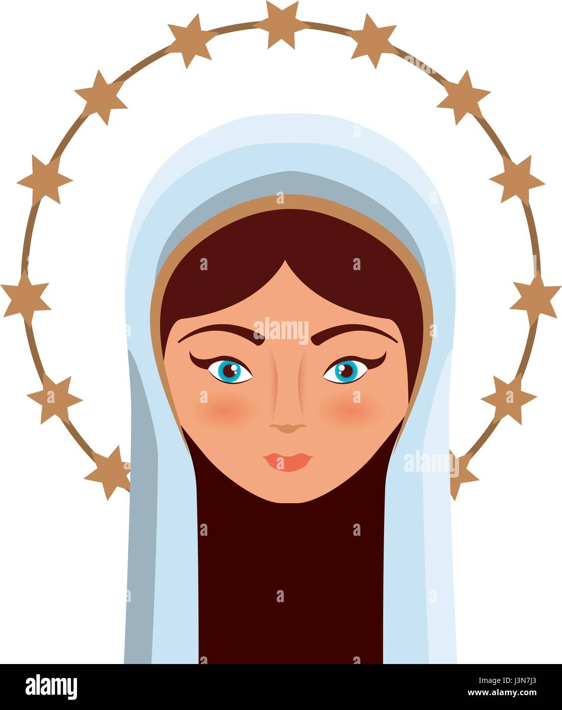 Holy virgin mary icon Stock Vector Image & Art - Alamy