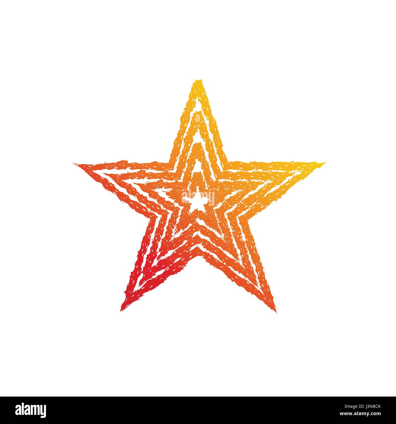 Fire star symbol Stock Vector