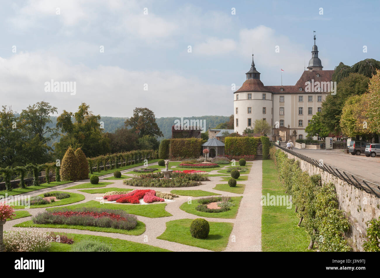 Castle Langenburg, jagst Valley, langenburg, Schwaebisch Hall, Hohenlohe region, Baden