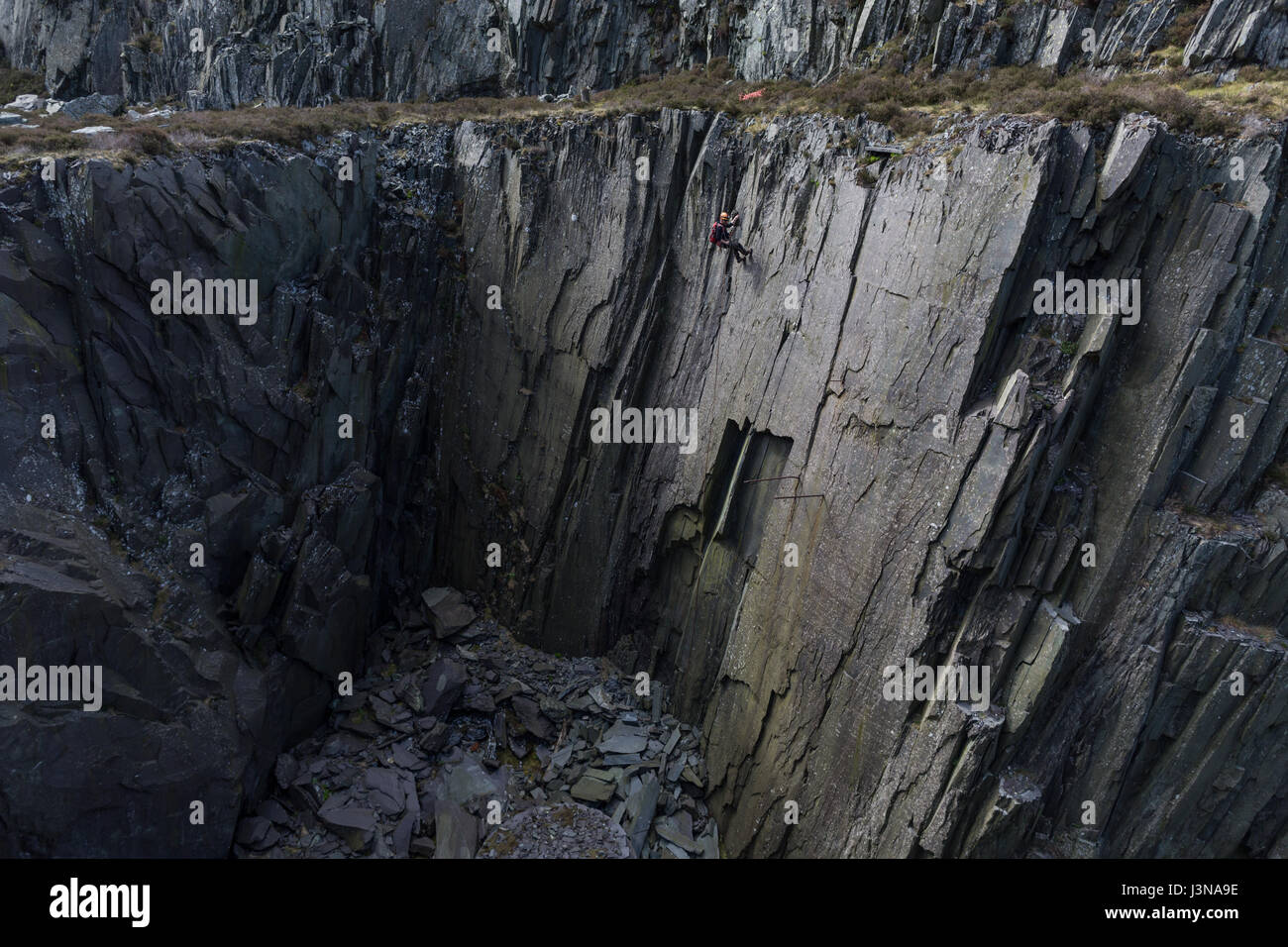 Dinorwic Quarry, North Wales, UK. 05th May, 2017. The first of four