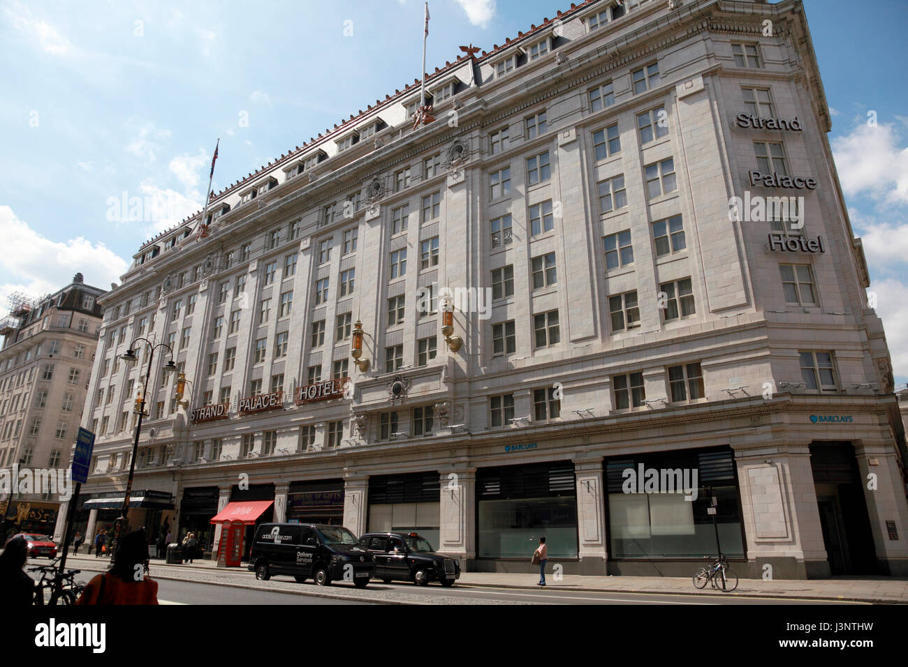The Strand Palace Hotel on the north side of The Strand, central London Stock Photo