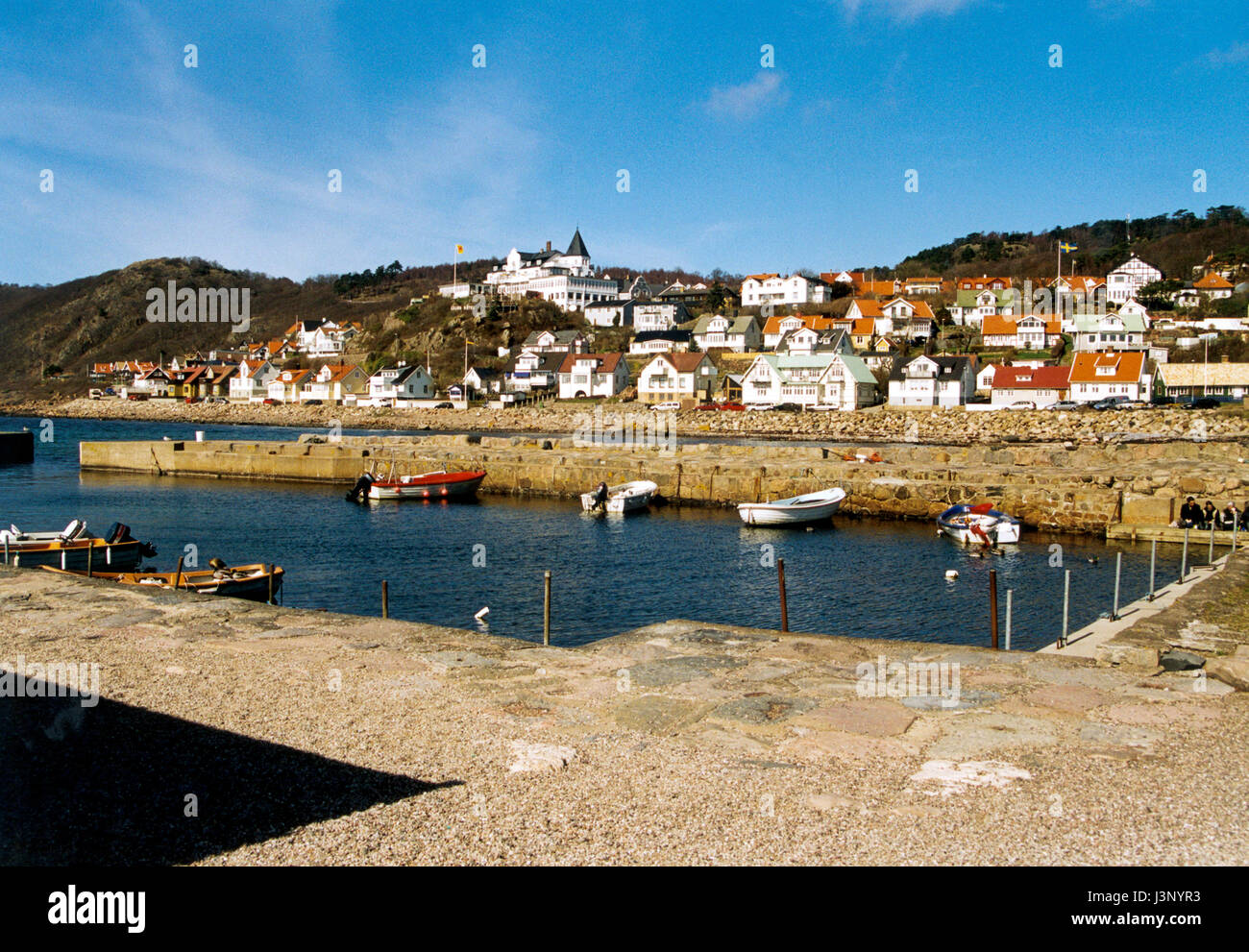 MÖLLE Sweden Old seaside resort with wholesome bath in the ocean 2014 Stock Photo