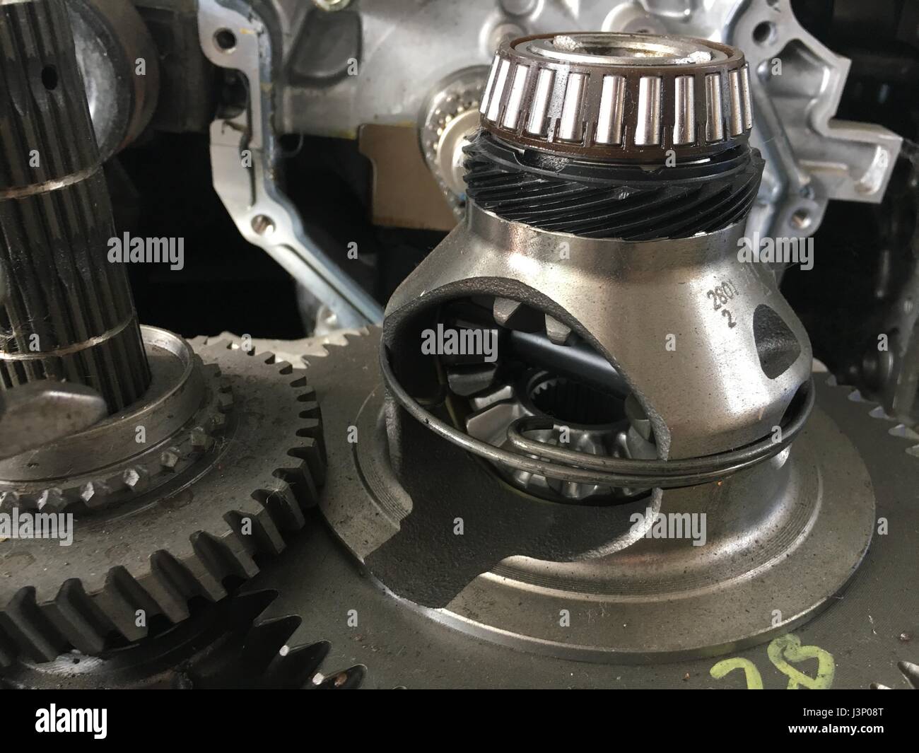 Detail gear engine automobile motor Stock Photo Alamy