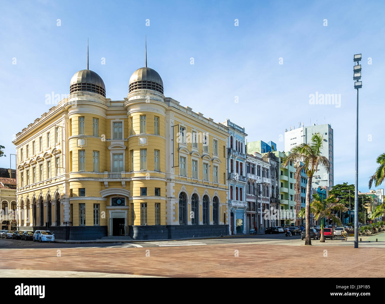 Old Building in Marco Zero Square at Ancient Recife district - Recife, Pernambuco, Brazil Stock Photo