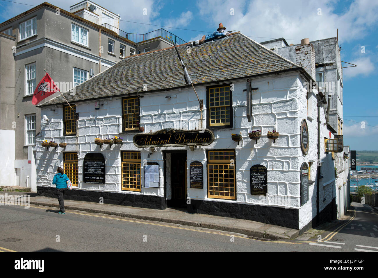 The Admiral Benbow public house, Penzance, Cornwall, UK Stock Photo Alamy