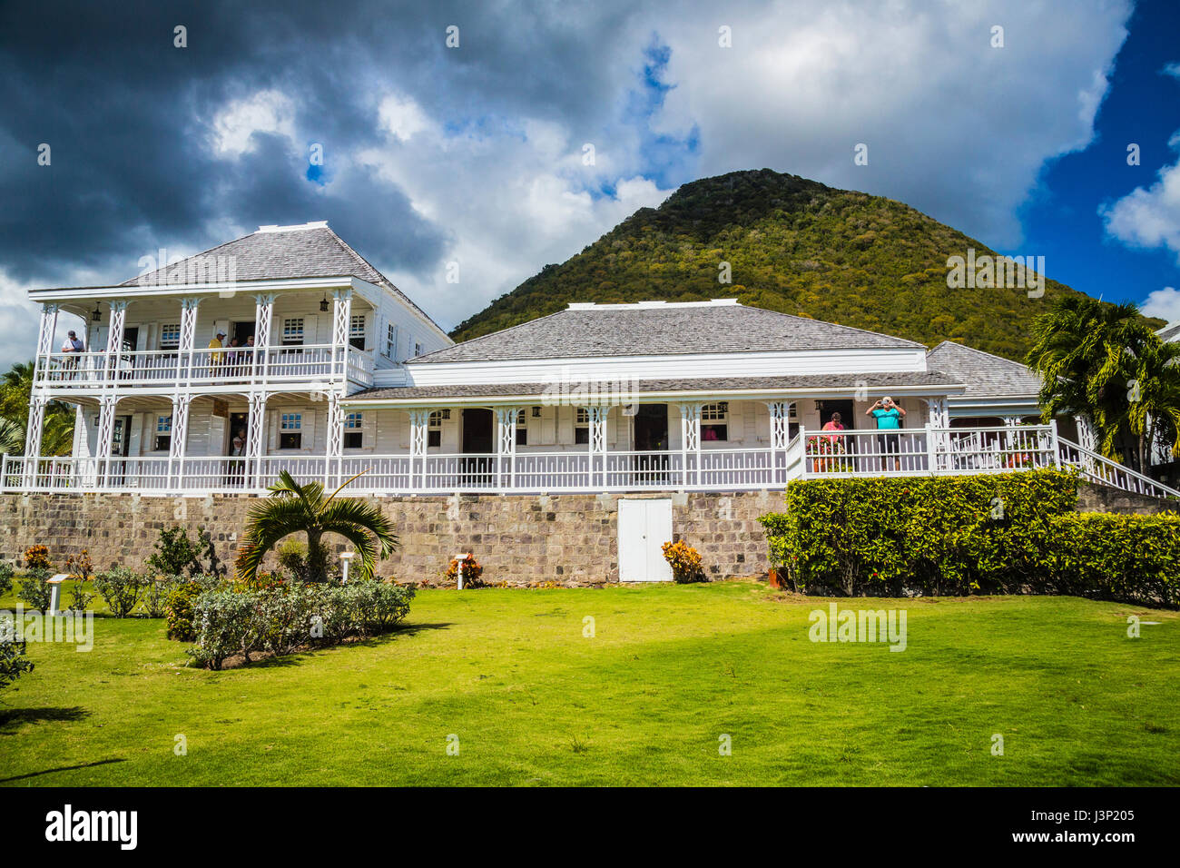 Great Fairview house on island of St Kitts Stock Photo