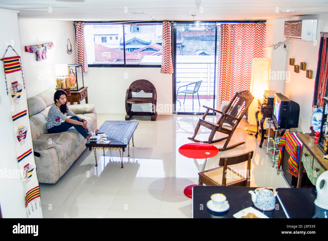 Interior of an apartment in Cebu, The Philippines Stock Photo Alamy