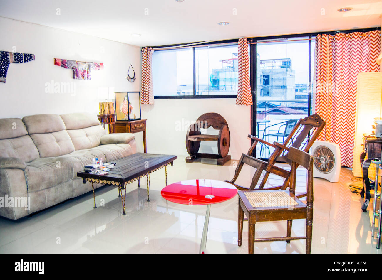 Interior of an apartment in Cebu, The Philippines Stock Photo Alamy