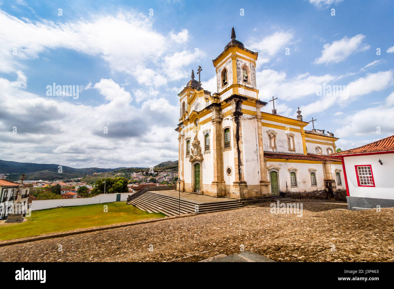 St.Francis Church at Mariana, Minas Gerais, Brazil Stock Photo