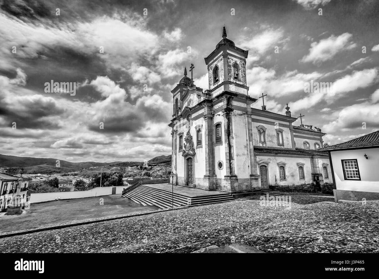 St.Francis Church at Mariana, Minas Gerais, Brazil Stock Photo