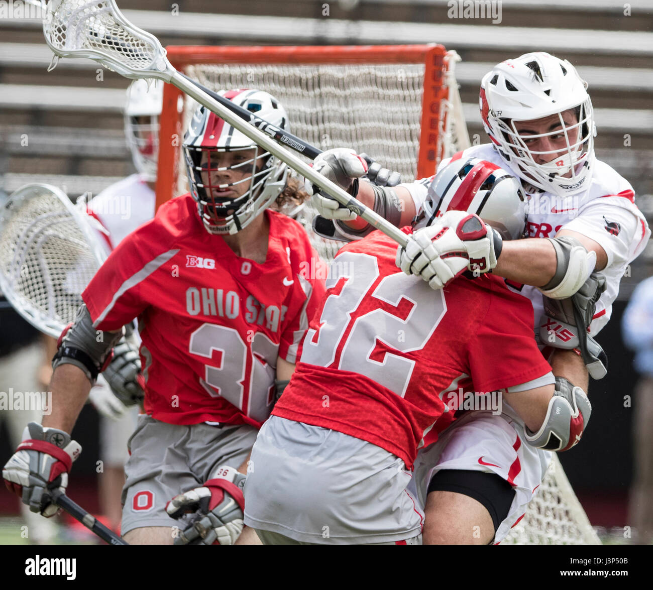 Lacrosse match between Ohio State and Rutgers at High Point Solutions
