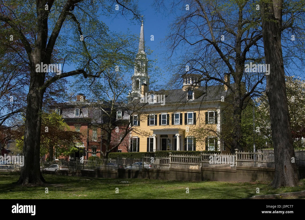 Stately home in Providence, Rhode Island, USA Stock Photo