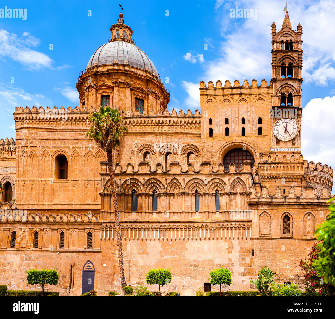 View of the the Cathedral of Palermo is an architectural complex in Palermo (Sicily, Italy) Stock Photo