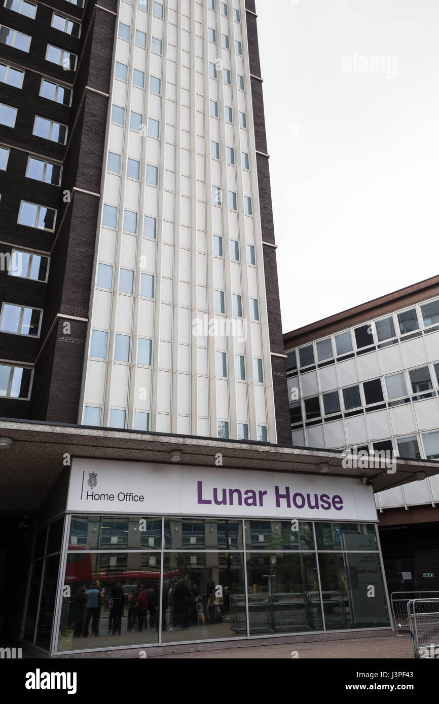 The Home Office UK Visas & Immigration Office at Lunar House in Croydon London, UK. Stock Photo