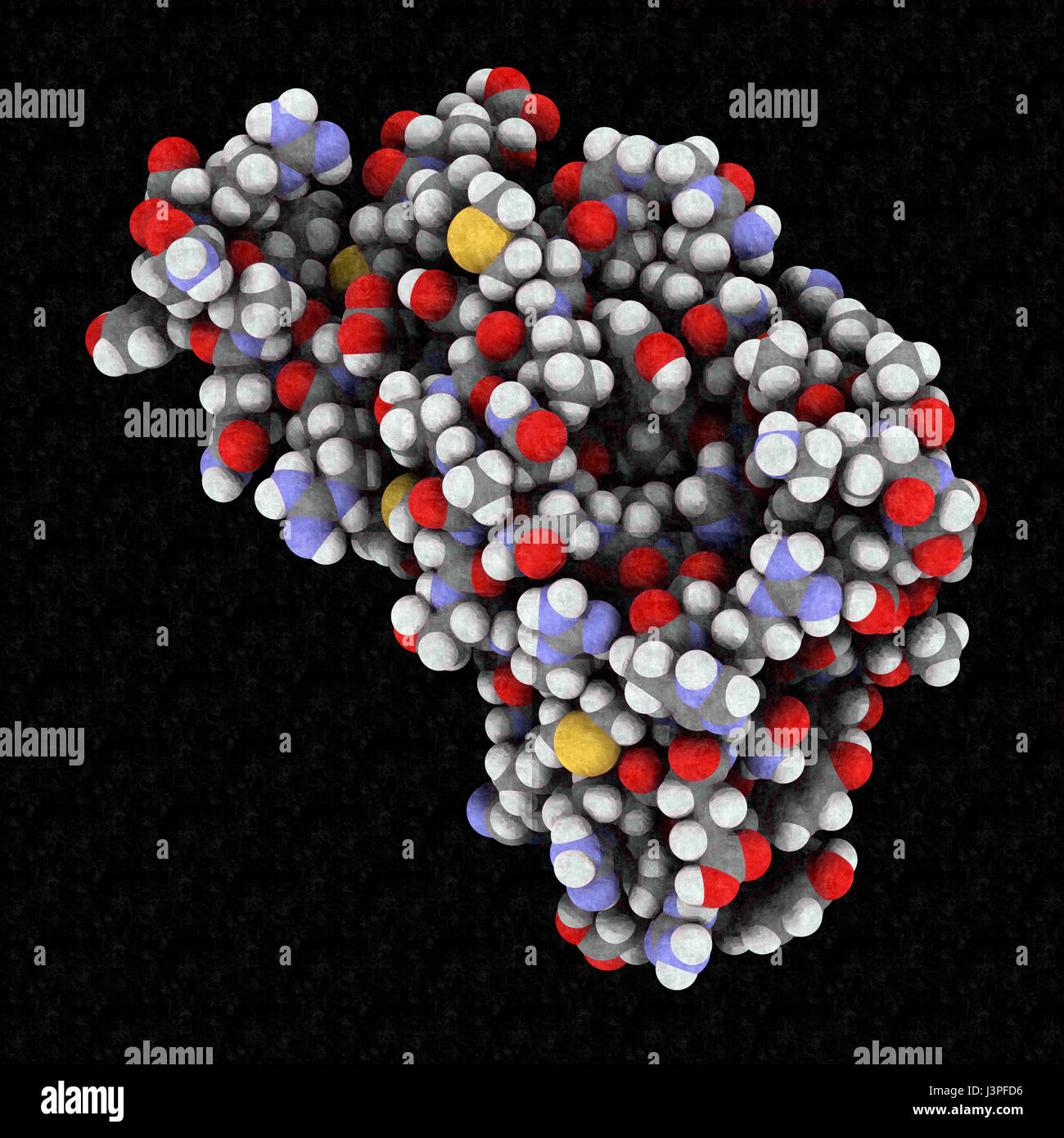 Human prion protein (hPrP), chemical structure. Associated with ...