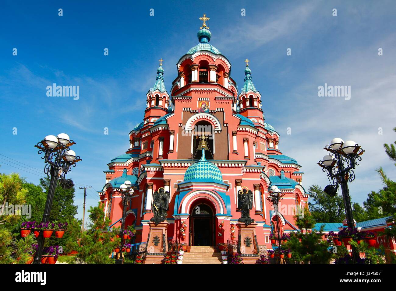 Cathedral of the Kazan Icon of the Mother of God in irkutsk city ...