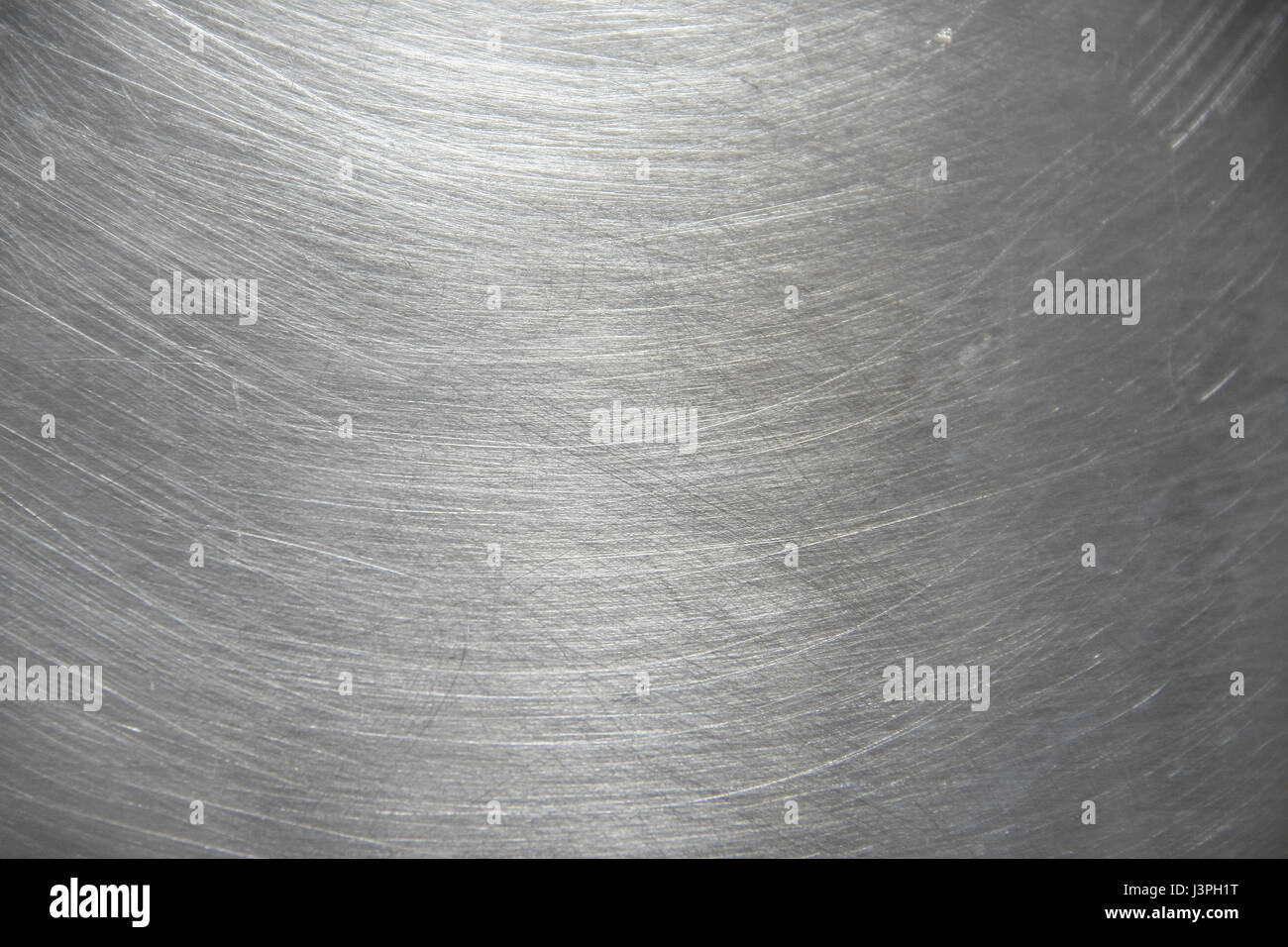 texture of aluminium pot with messy scratch and light reflex Stock Photo