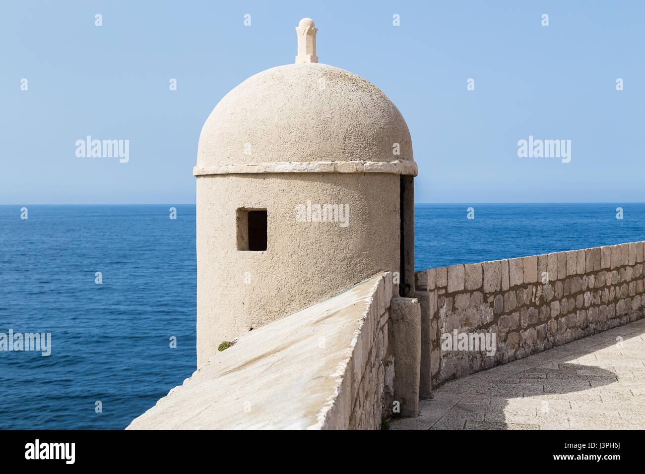 Navigating the sturdy city walls of Dubrovnik, marking the perimeter of 