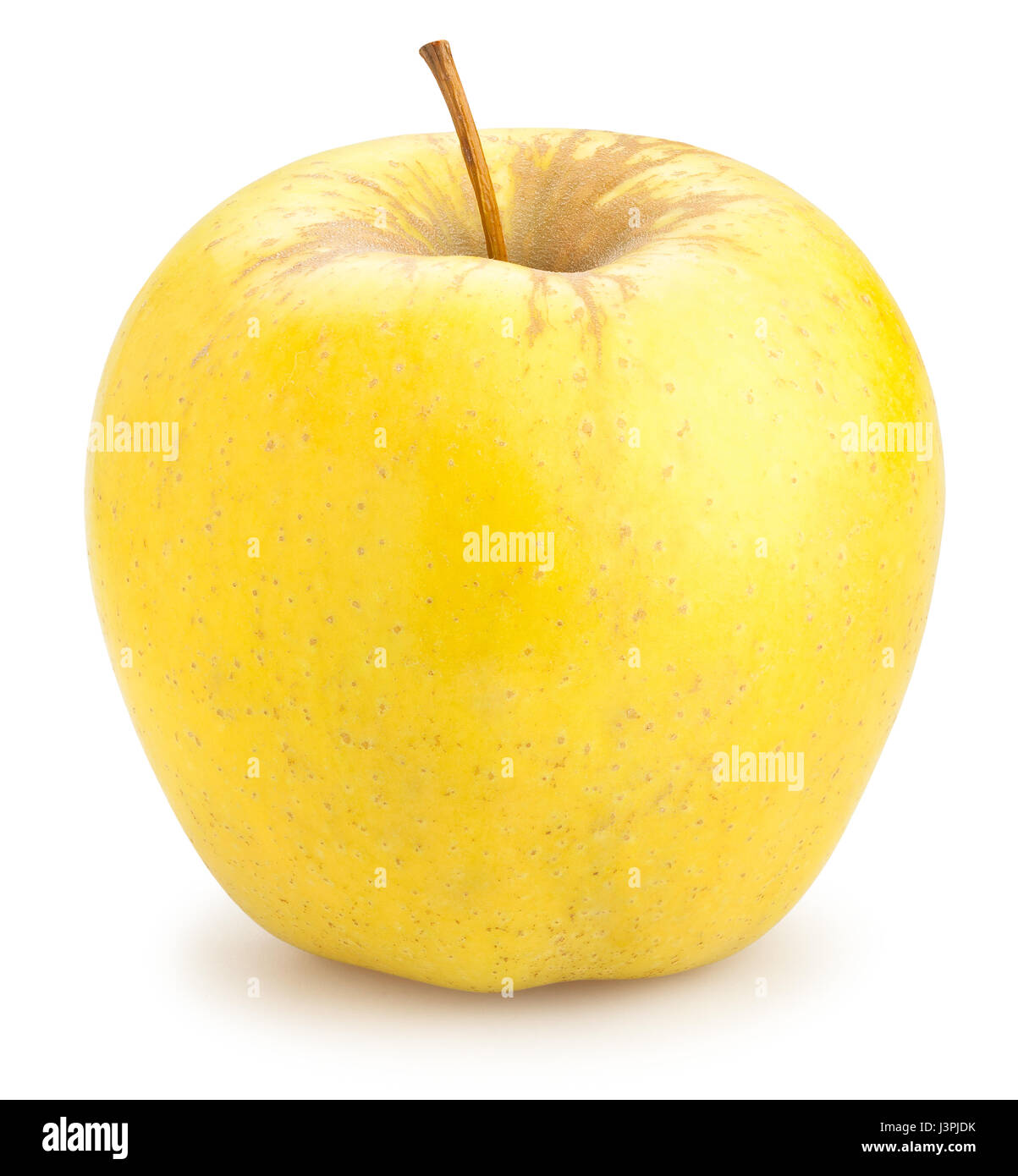 golden delicious apples isolated Stock Photo