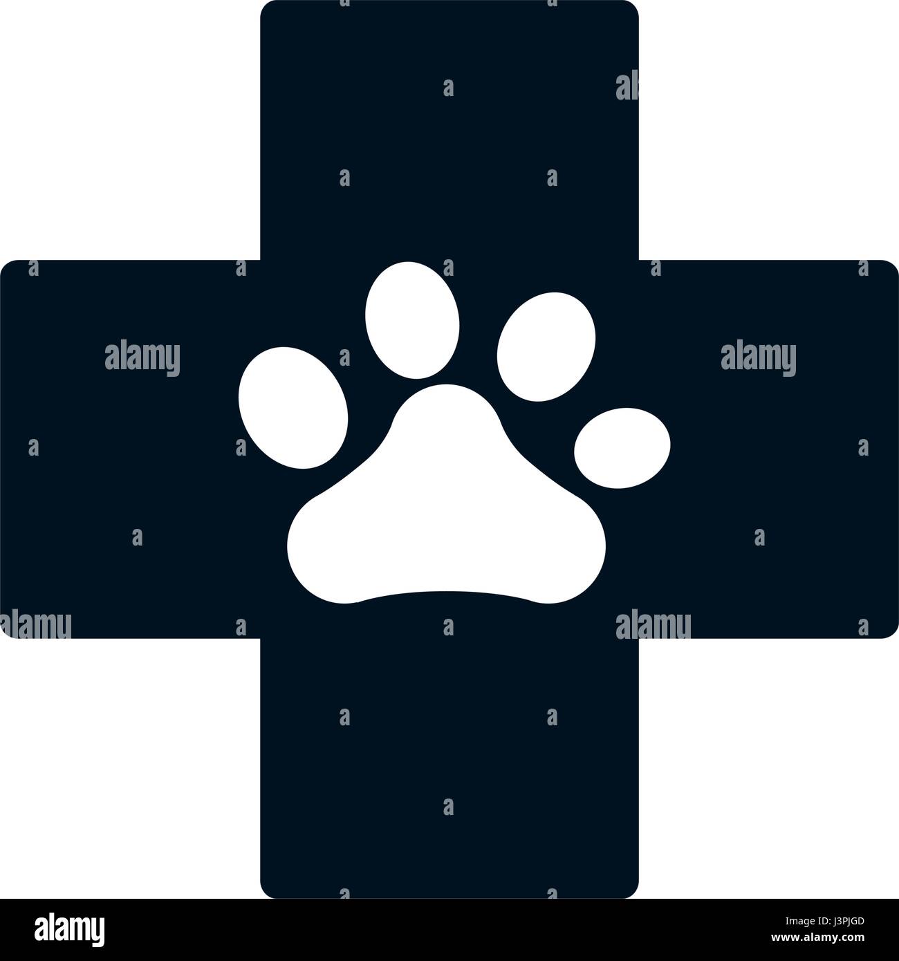 dog paw print icon Stock Vector Image & Art - Alamy