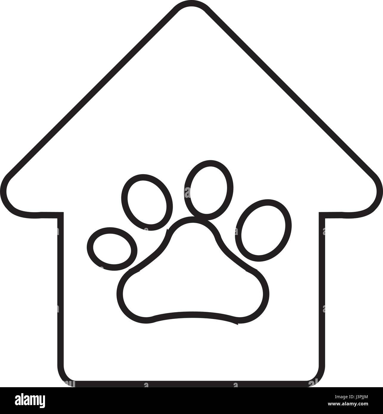 dog paw print icon Stock Vector Image & Art - Alamy