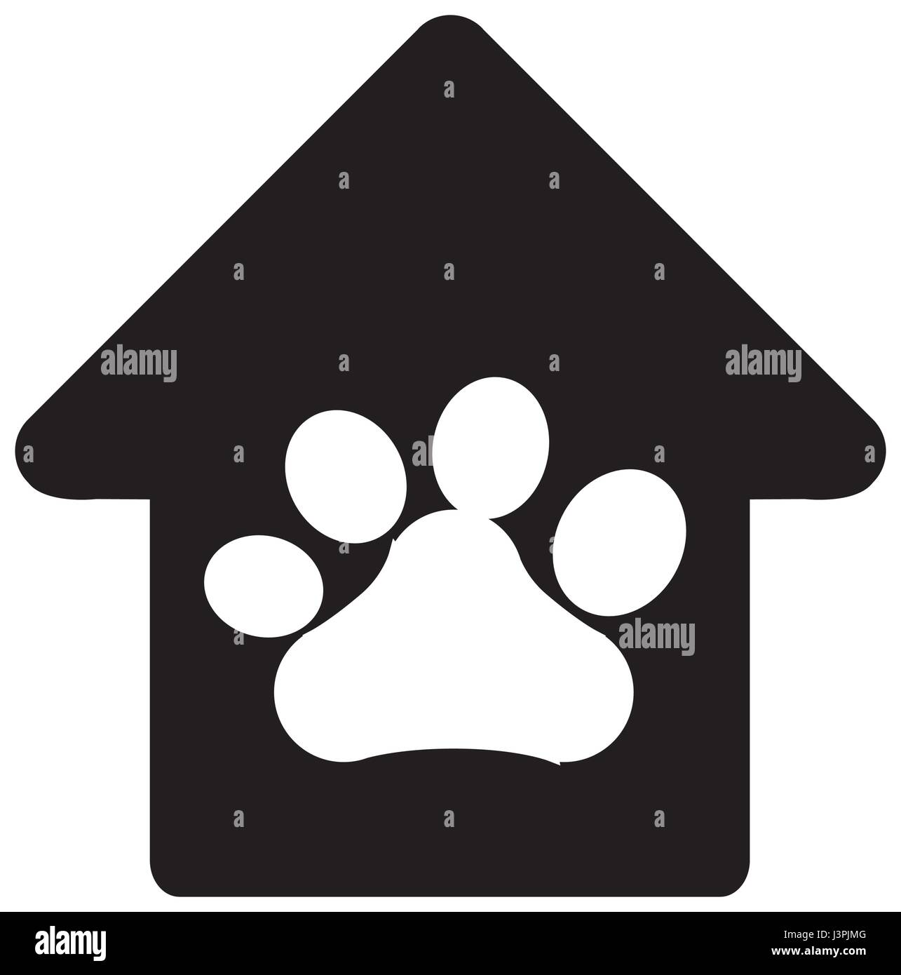 dog paw print icon Stock Vector Image & Art - Alamy