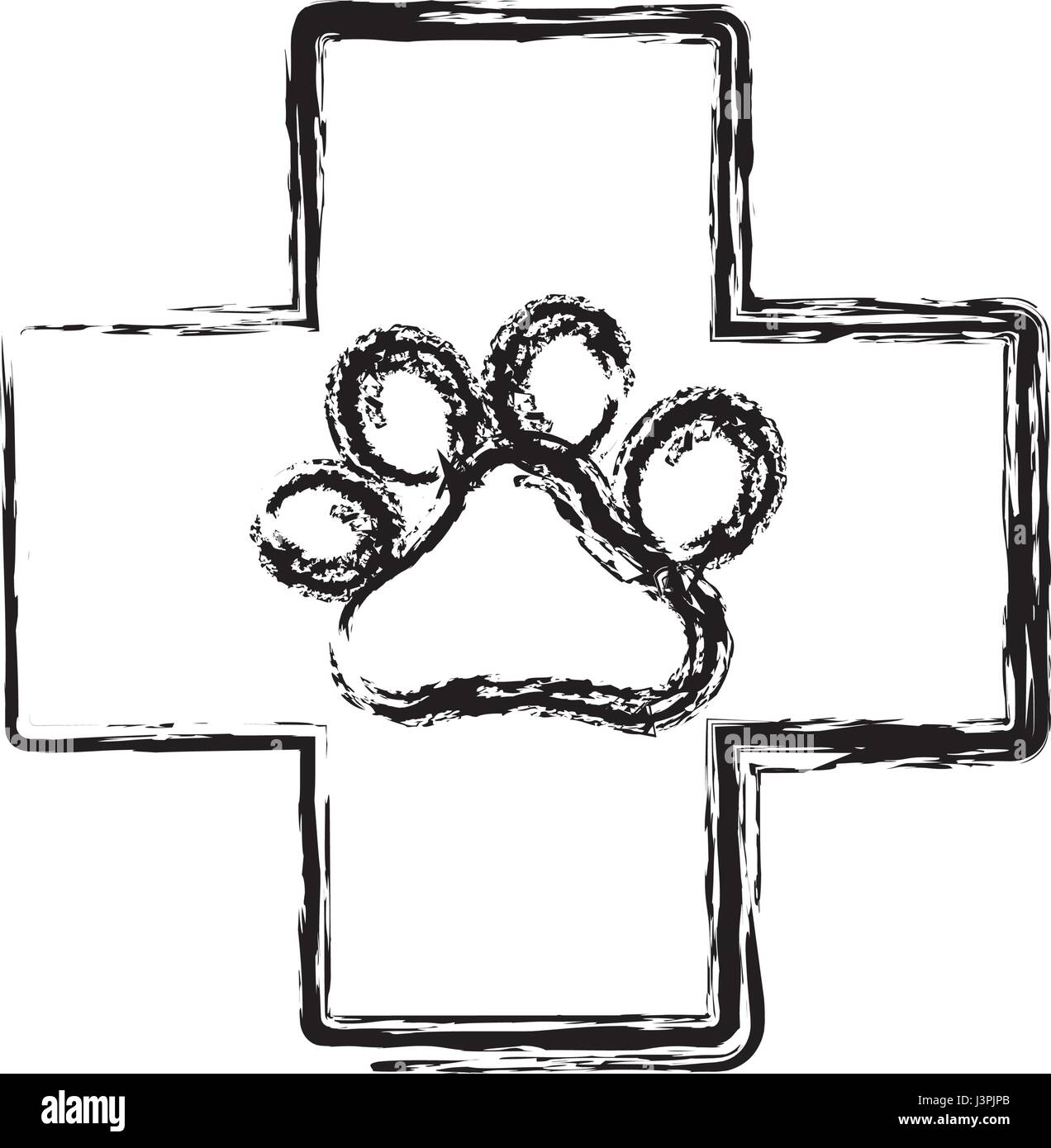 dog paw print icon Stock Vector Image & Art - Alamy