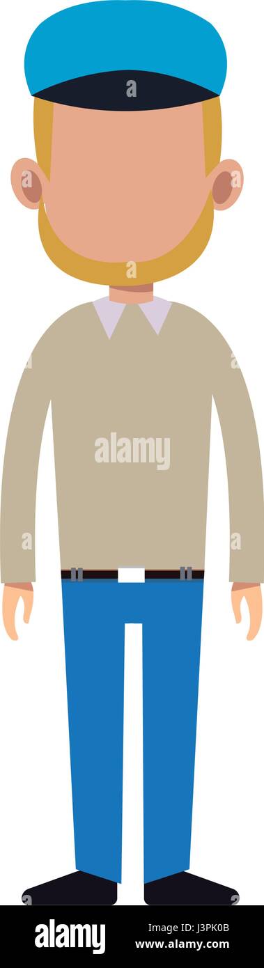 character man standing casual clothes image Stock Vector Image & Art ...
