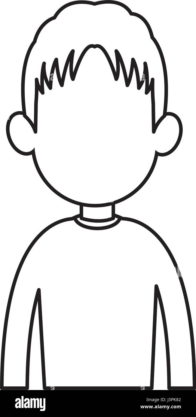outline man male avatar style Stock Vector Image & Art Alamy