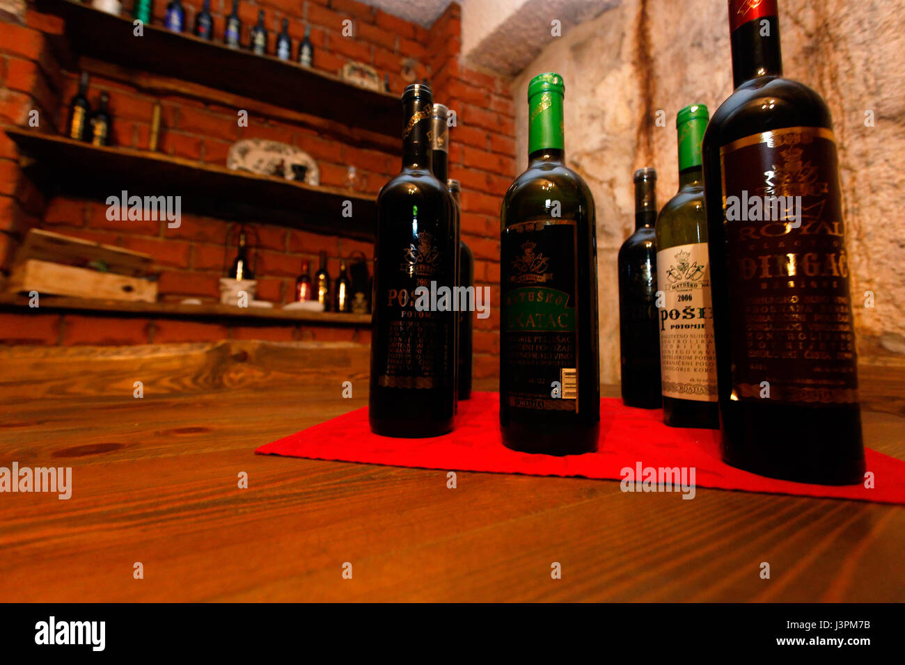 Vine cellar on Pelješac, Croatia Stock Photo