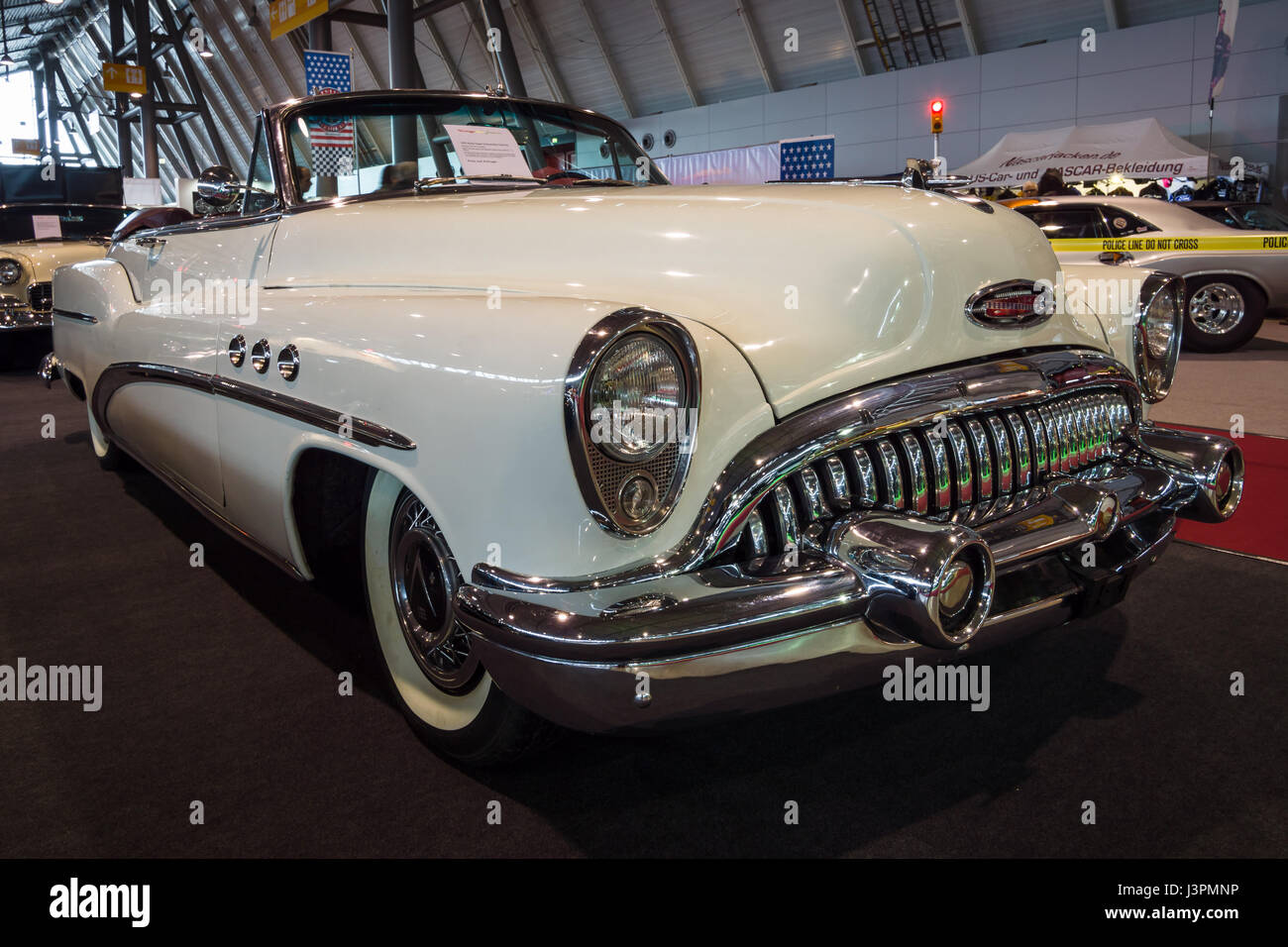 STUTTGART, GERMANY - MARCH 03, 2017: Full-size car Buick Super Convertible, 1953. Europe's greatest classic car exhibition 'RETRO CLASSICS' Stock Photo