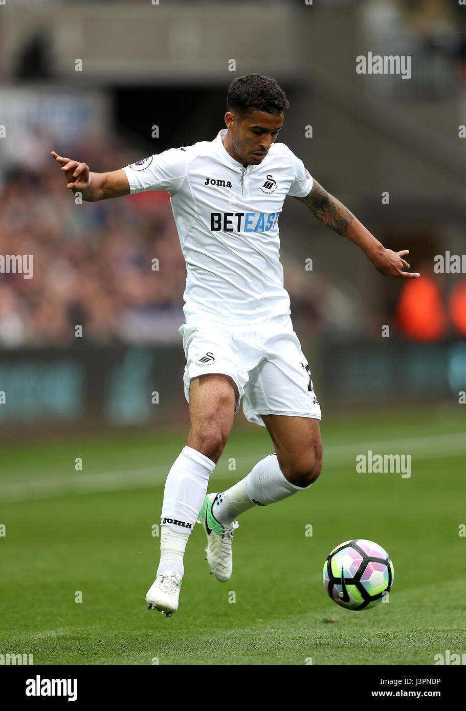 Swansea City's Kyle Naughton during the Premier League match at the