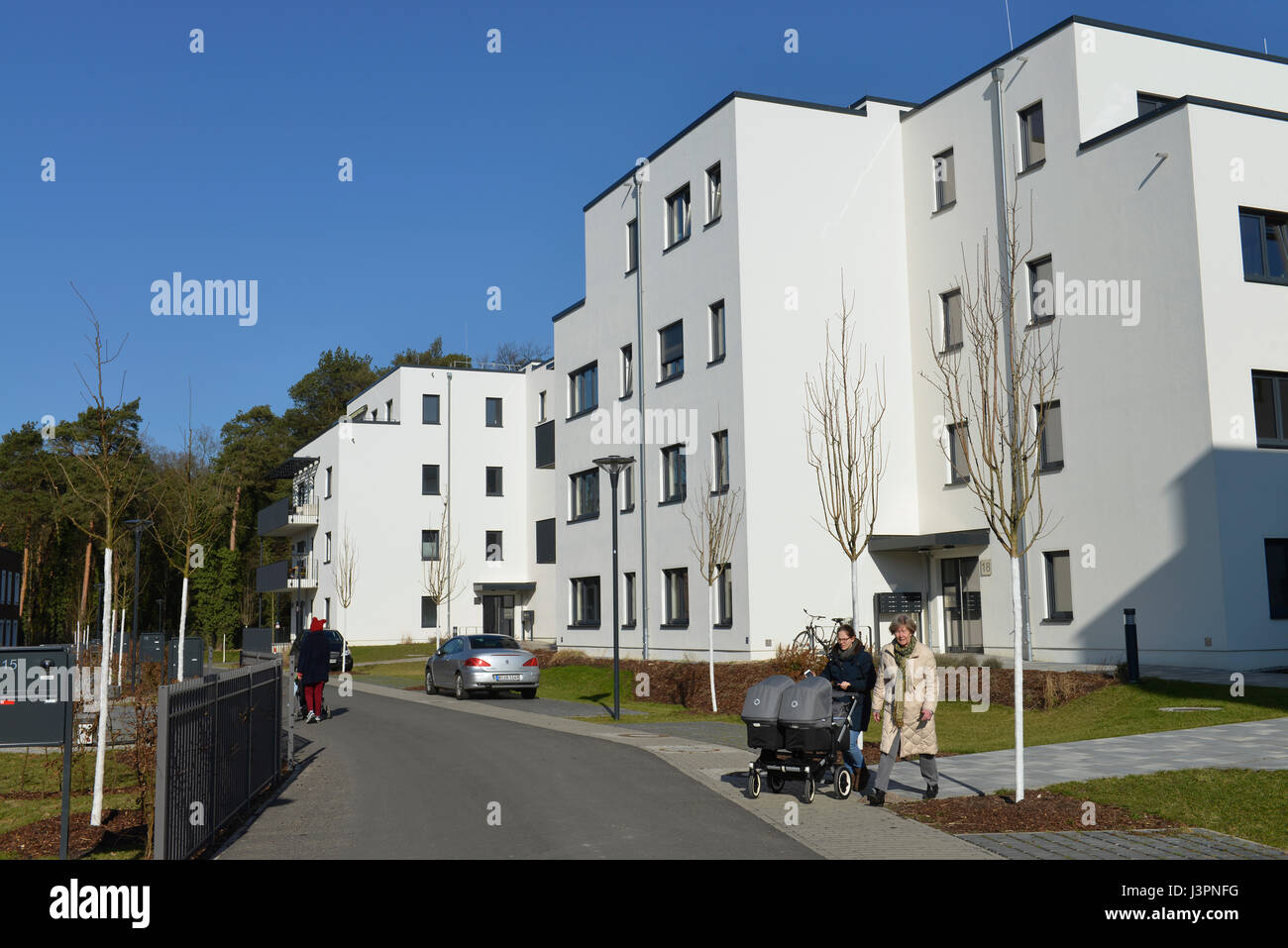 Neubaugebiet, Oskar Helene Park, Clayallee, Dahlem, Berlin, Deutschland Stock Photo