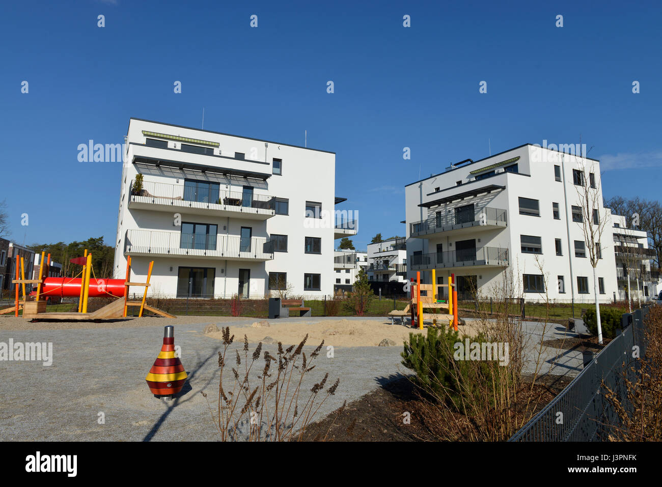 Neubaugebiet, Oskar Helene Park, Clayallee, Dahlem, Berlin, Deutschland Stock Photo