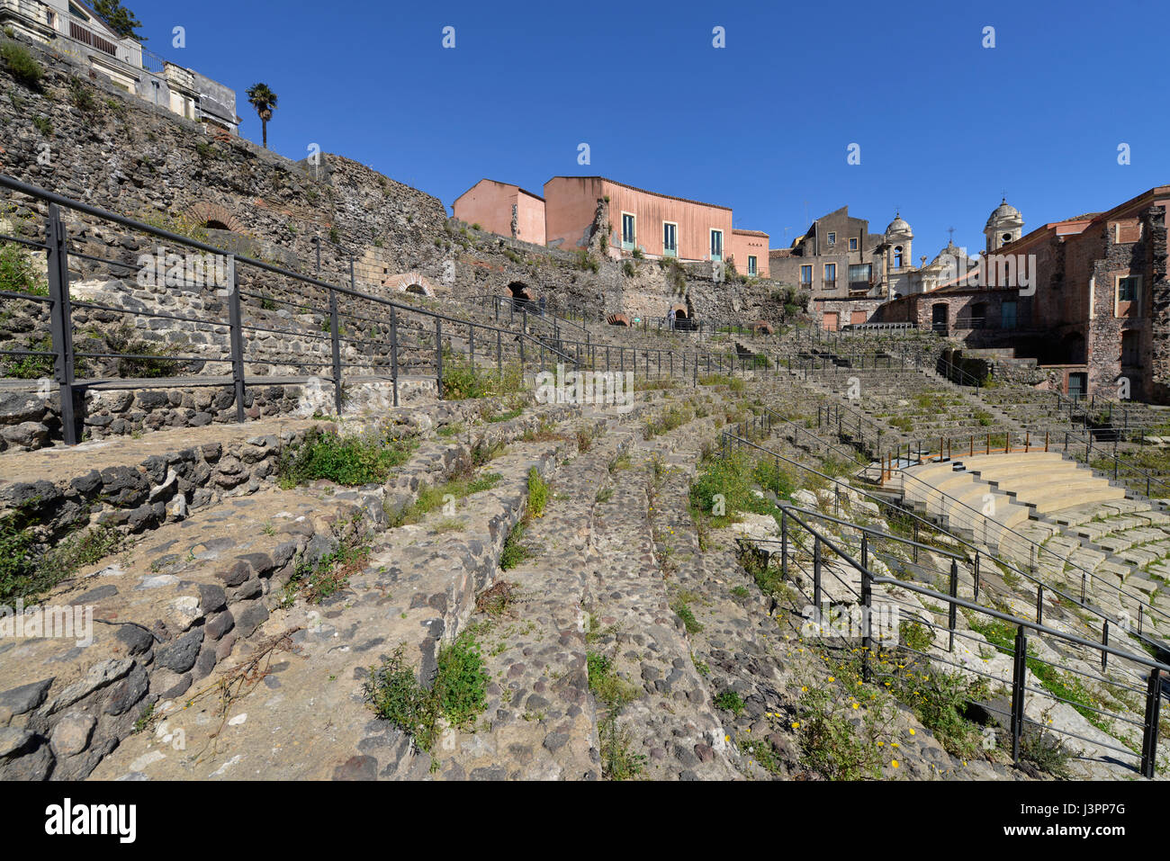 Teatro Romano, Via Vittorio Emanuele II, Catania, Sizilien, Italien