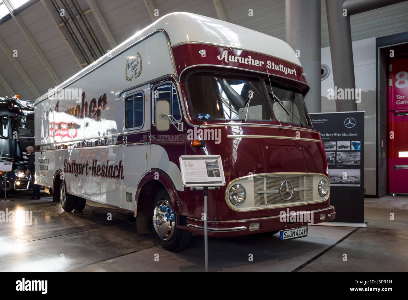 STUTTGART, GERMANY - MARCH 03, 2017: Truck Mercedes-Benz LP322, 1959. Europe's greatest classic car exhibition 'RETRO CLASSICS' Stock Photo