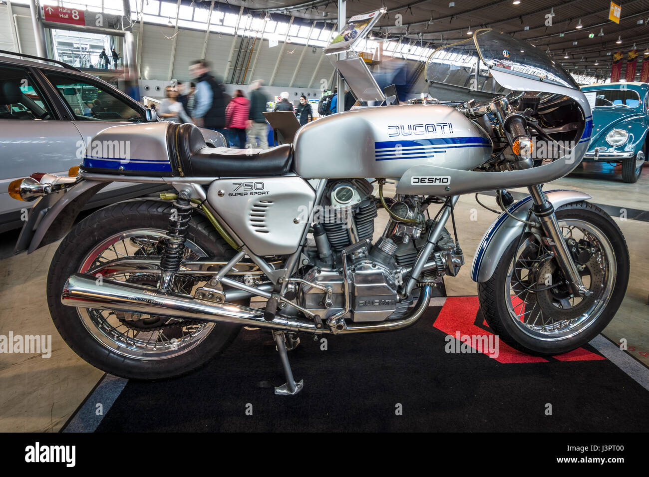 STUTTGART, GERMANY - MARCH 03, 2017: Motorcycle Ducati 750 SuperSport, 1978. Europe's greatest classic car exhibition 'RETRO CLASSICS' Stock Photo