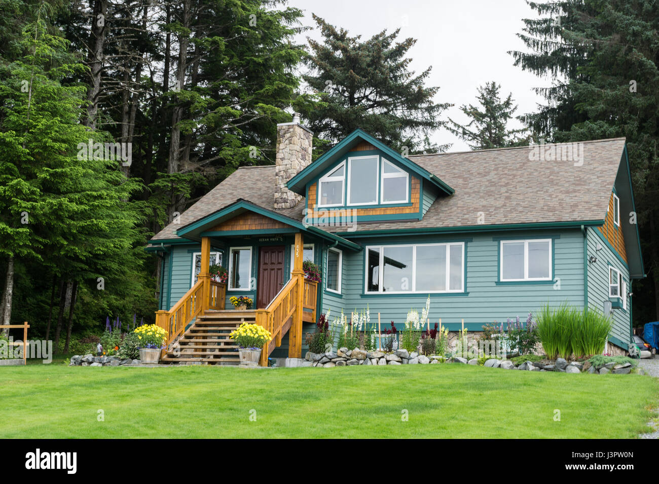 Lovely home in Sitka, Alaska Stock Photo Alamy
