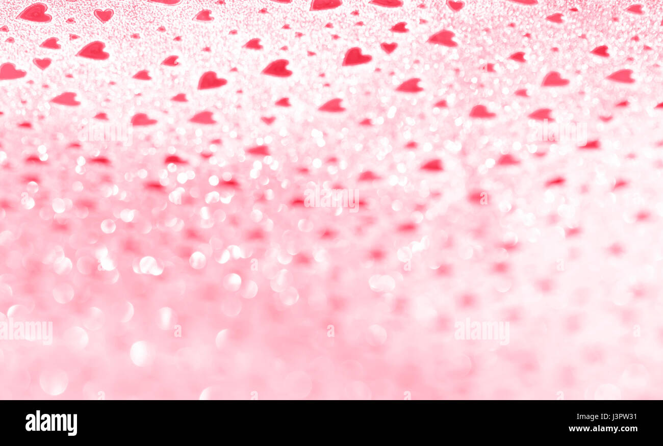 Bokeh heart abstract background love Valentine's Day Stock Photo - Alamy