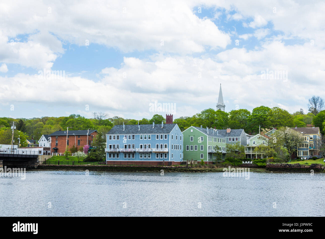 Homes in Quinnipiac River Park in New Haven Connecticut Stock Photo Alamy