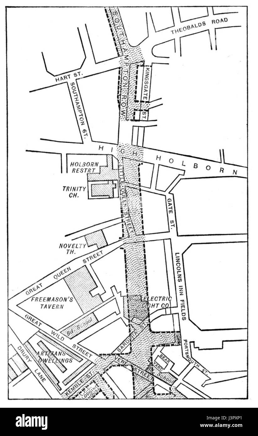 Kingsway London ca 1900 Stock Photo Alamy