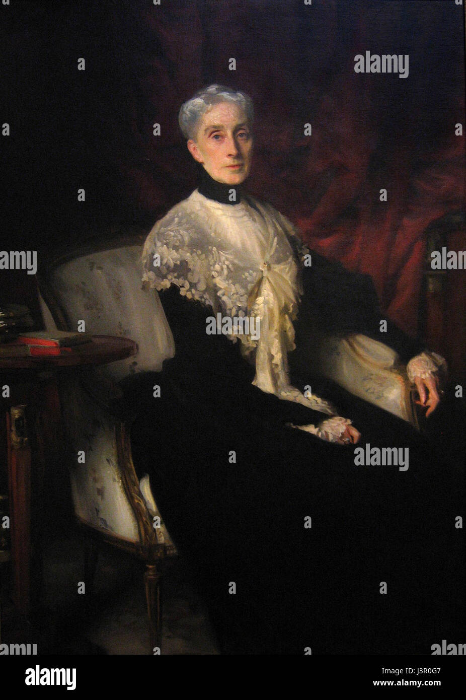 This portrait by John Singer Sargent depicts Mrs. William Crowninshield Endicott, showcasing Sargentâ€™s masterful ability to capture elegance and grace in portraiture. Stock Photo
