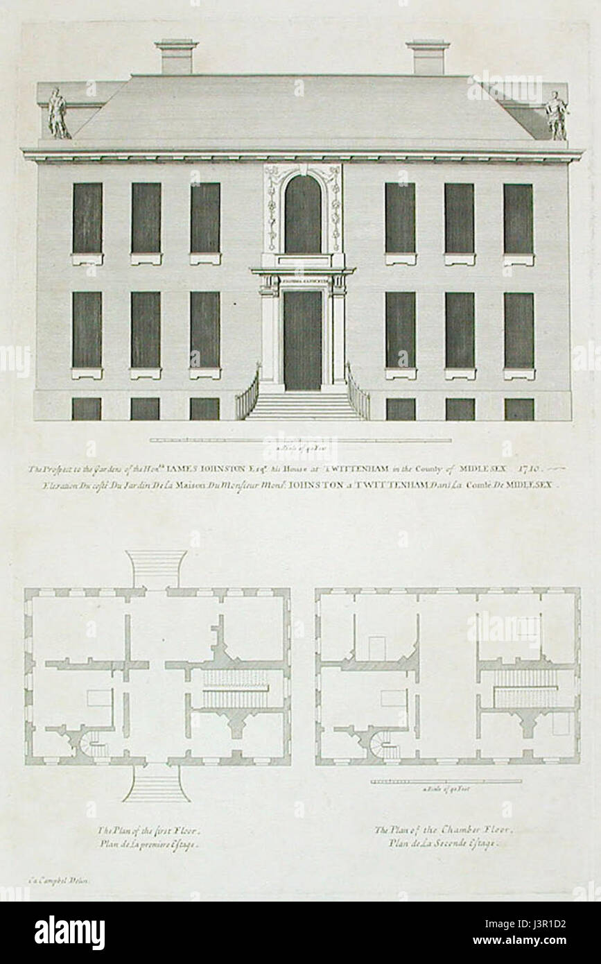 James Johnston House Vit Brit edited Stock Photo Alamy