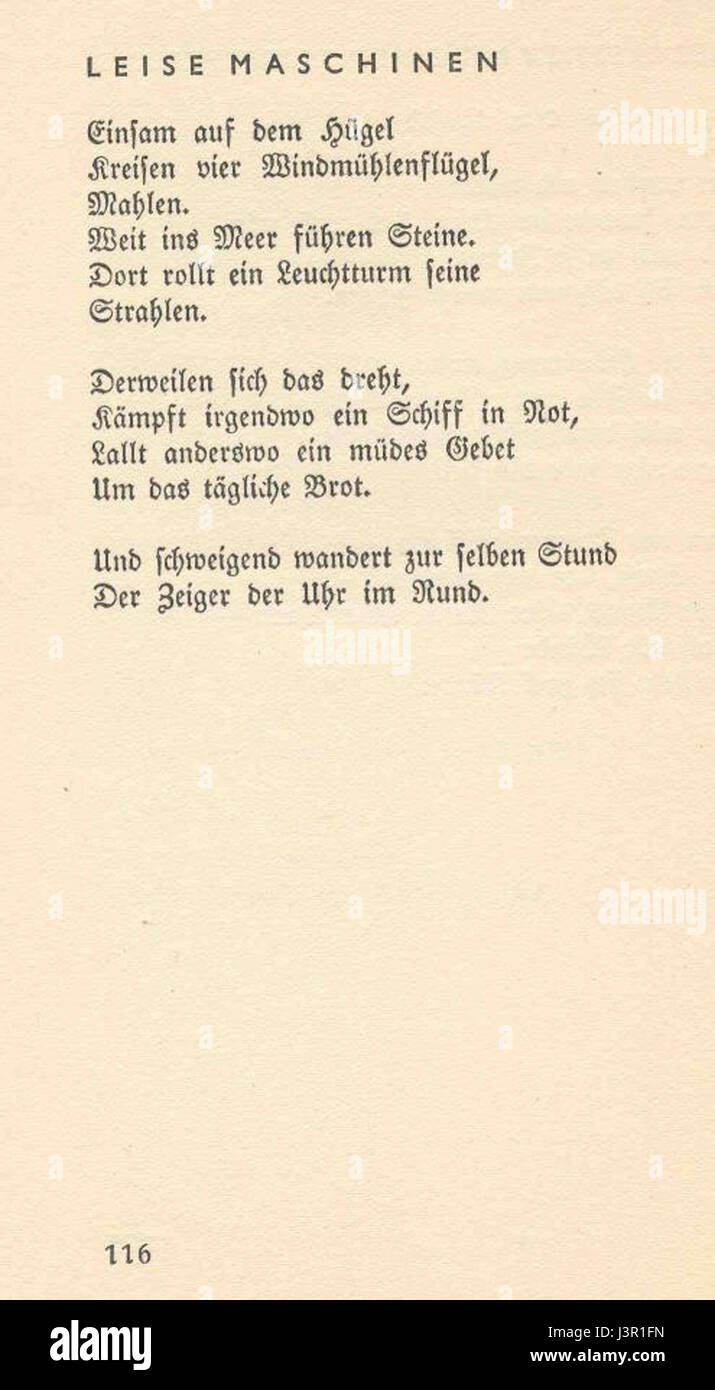 Joachim Ringelnatz Gedichte dreier Jahre 116 Stock Photo - Alamy