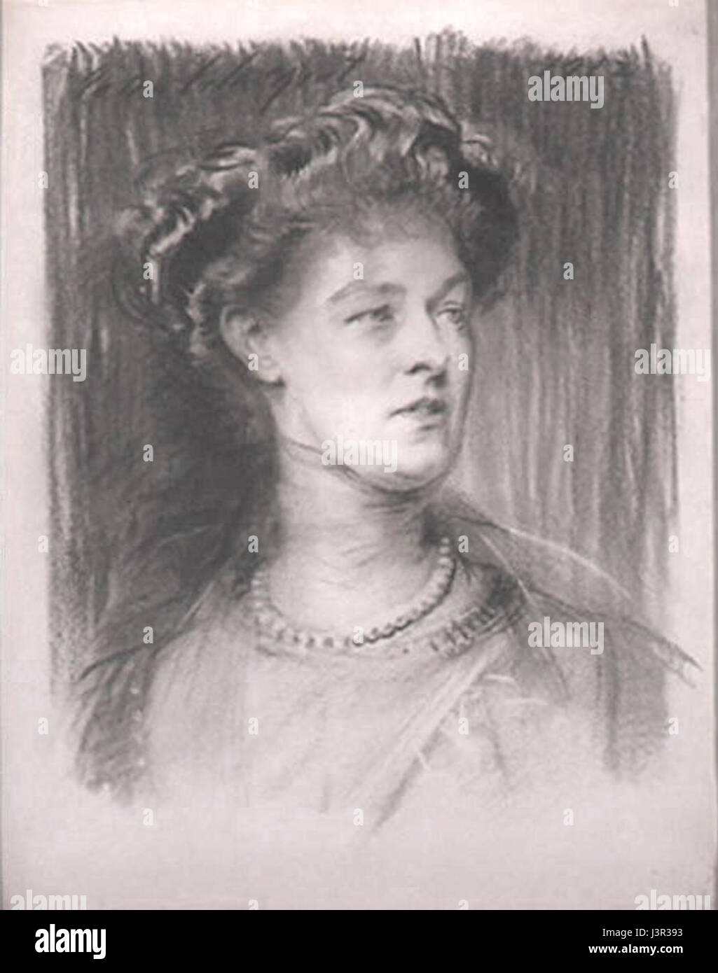 John Singer Sargent, Portrait of the Hon. Violet Lane Fox, Baroness Darcy de Knayth, Countess of Powis c.1910 1914. Stock Photo