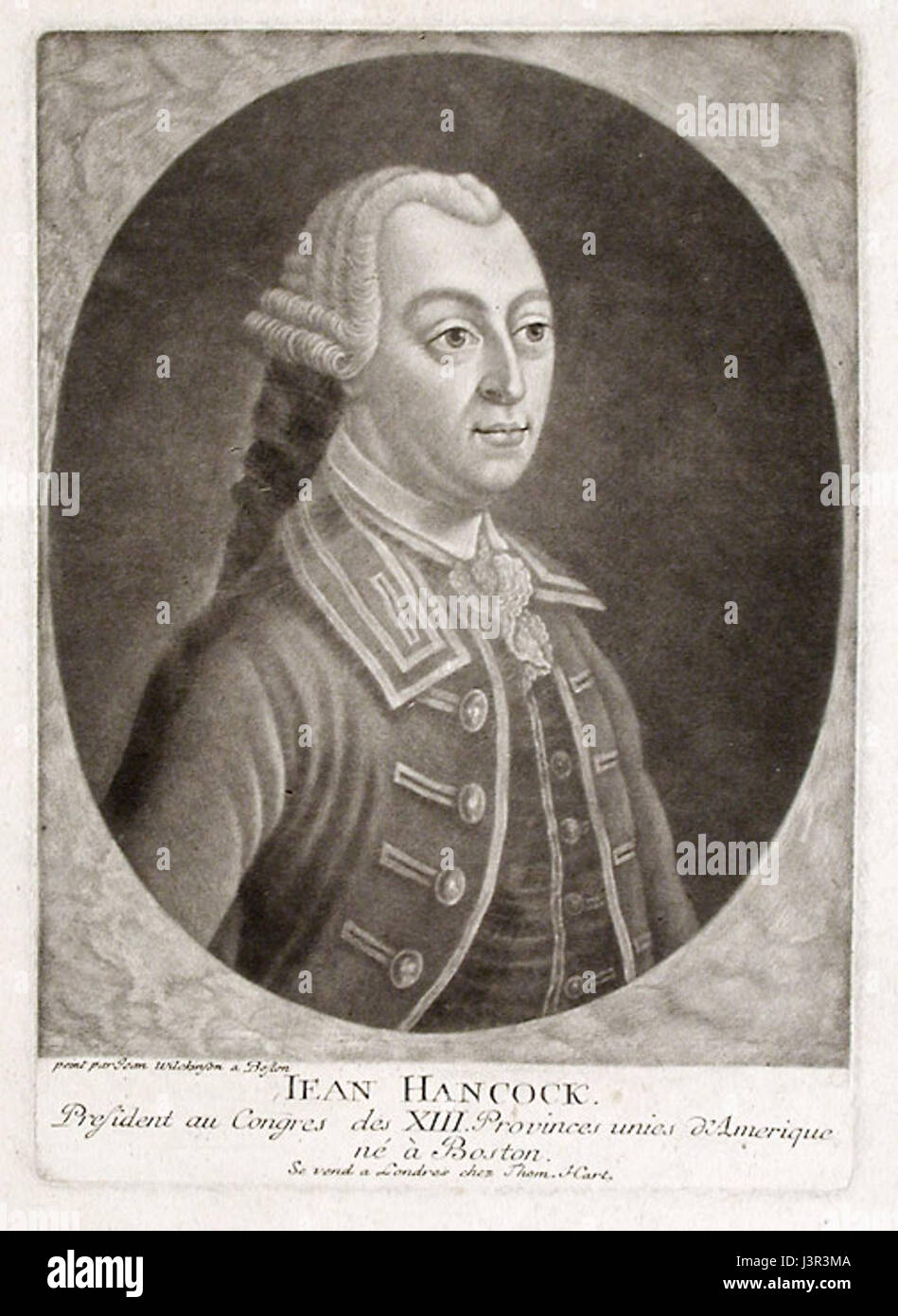 John Hancock c 1776 Stock Photo Alamy